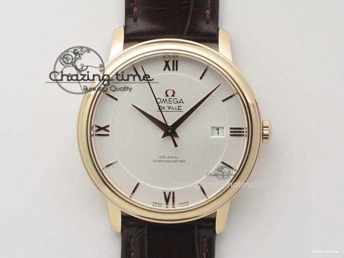 0207 De Ville MK 1:1 Best Edition YG Blue Dial On Black Leather Asian Seagull T1701 (Sec@6) Upgraded 8234